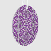 Marokkaanse tegels - violet en wit ornament (voorkant)