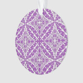 Marokkaanse tegels - violet en wit ornament (voorkant)