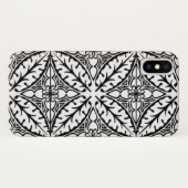 Marokkaanse tegels - wit en zwart Case-Mate iPhone case (Achterkant (horizontaal))