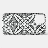 Marokkaanse tegels - wit en zwart Case-Mate iPhone case (Achterkant (horizontaal))