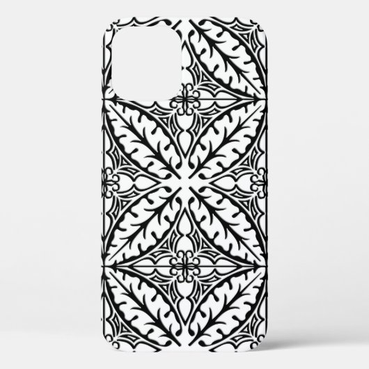Marokkaanse tegels - wit en zwart Case-Mate iPhone case (Achterkant)
