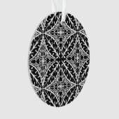 Marokkaanse tegels - zwart-wit ornament (voorkant)