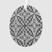 Marokkaanse tegels - zwart-wit ornament (voorkant)