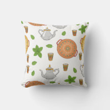 Marokkaanse thee en tajine patroon