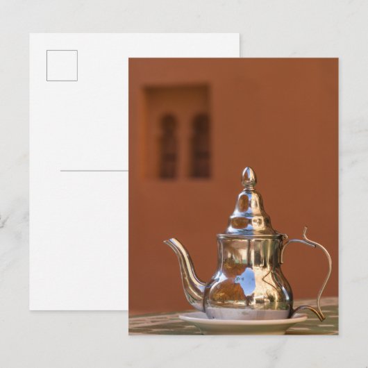 Marokkaanse theepot briefkaart (Voorkant / Achterkant)
