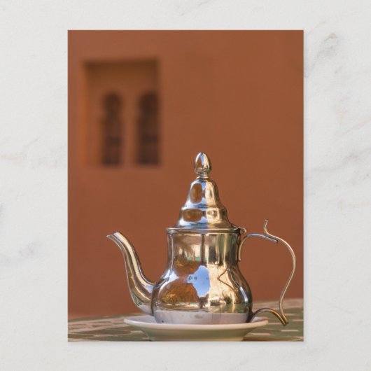 Marokkaanse theepot briefkaart (Voorkant)