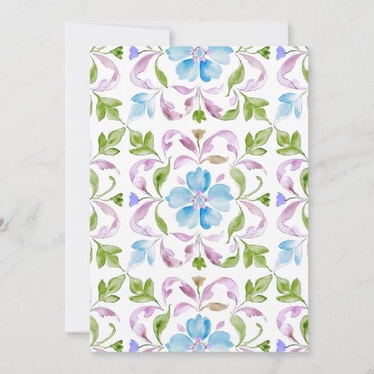 Marokkaanse theepot Waterverf boho Vrijgezellenfee Kaart (Achterkant)