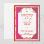 Marokkaanse thema bruiloft uitnodiging (Voorkant / Achterkant)