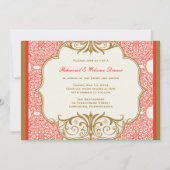 Marokkaanse thema repetitie diner uitnodiging (Voorkant)