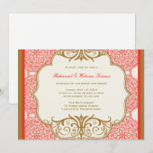 Marokkaanse thema repetitie diner uitnodiging (Voorkant / Achterkant)