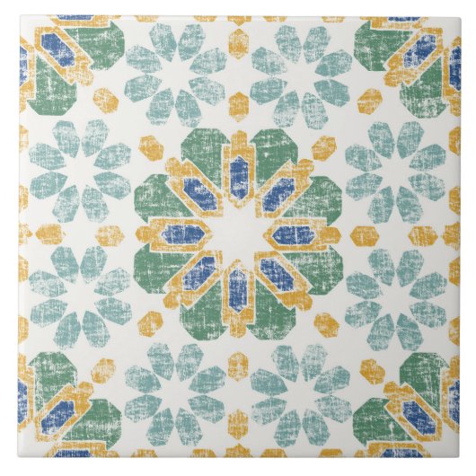 Marokkaanse Tile - Pond Tegeltje (Voorkant)