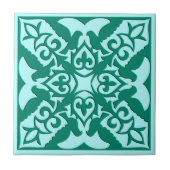 Marokkaanse Tile, Turquoise en Aqua Tegeltje (Voorkant)
