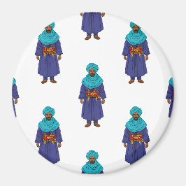 Marokkaanse Toeareg Man Patroon Magneet