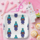 Marokkaanse Touareg Man Motif Papieren Bordje (Feest)