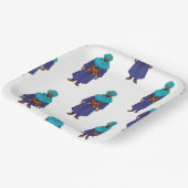 Marokkaanse Touareg Man Motif Papieren Bordje (Gebogen)