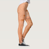 Marokkaanse traditionele houten venstertextuur leggings (Rechts)