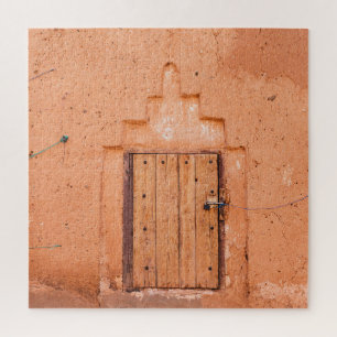 Marokkaanse traditionele houten venstertextuur legpuzzel