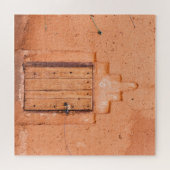 Marokkaanse traditionele houten venstertextuur legpuzzel (Horizontaal)