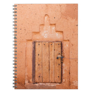 Marokkaanse traditionele houten venstertextuur notitieboek
