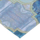 Marokkaanse trellis Blue Mineral Textures Tafelkleed (Gekanteld)