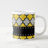 Marokkaanse Trellis, Latticework, Monogram Grote Koffiekop (Rechts)