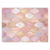 Marokkaanse trellis pastel minerale texturen tafelkleed (Voorkant (Horizontaal))