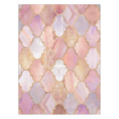 Marokkaanse trellis pastel minerale texturen tafelkleed (Voorkant)