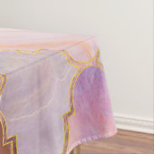 Marokkaanse trellis pastel minerale texturen tafelkleed (Voorbeeld)