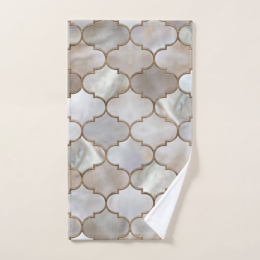 Marokkaanse trellis Pearl en Gold Bad Handdoek (Handdoek)