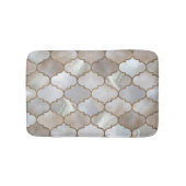 Marokkaanse trellis Pearl en Gold Badmat (Voorkant)