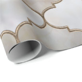 Marokkaanse trellis Pearl en Gold Cadeaupapier (Rol Hoek)