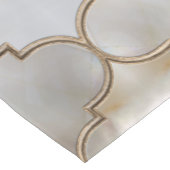 Marokkaanse trellis Pearl en Gold Korte Tafelloper (Hoek)