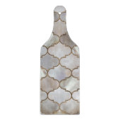 Marokkaanse trellis Pearl en Gold Snijplank (Voorkant)