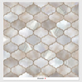 Marokkaanse trellis Pearl en Gold Sticker (Vel)