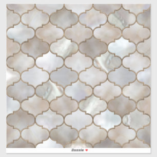 Marokkaanse trellis Pearl en Gold Sticker