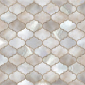 Marokkaanse trellis Pearl en Gold Sticker (Voorkant)