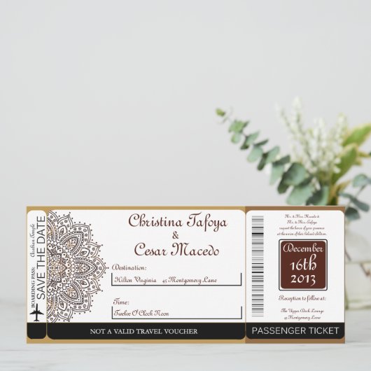 Marokkaanse uitnodiging tot het indienen van een b (Staand voorkant)