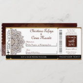 Marokkaanse uitnodiging tot het indienen van een b (Voorkant / Achterkant)