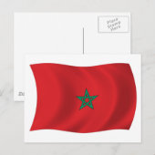 Marokkaanse Vlag Ansichtkaart Briefkaart (Voorkant / Achterkant)