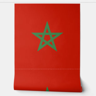 Marokkaanse vlag behang