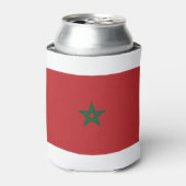 Marokkaanse vlag blikjeskoeler (Blikje Voorkant)