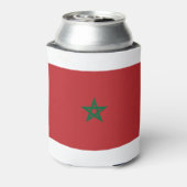 Marokkaanse vlag blikjeskoeler (Blikje Achterkant)