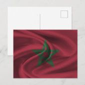 Marokkaanse vlag briefkaart (Voorkant / Achterkant)
