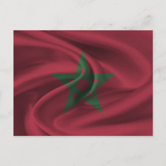 Marokkaanse vlag briefkaart (Voorkant)