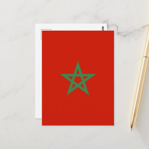 Marokkaanse vlag briefkaart