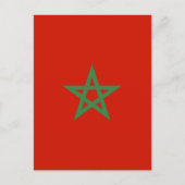 Marokkaanse vlag briefkaart (Voorkant)