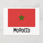 Marokkaanse vlag briefkaart (Voorkant)