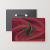 Marokkaanse vlag Button (Voorkant / Achterkant)