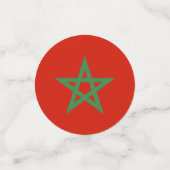 Marokkaanse vlag confetti (Kleine voorkant)