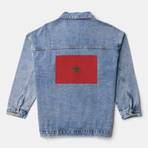 Marokkaanse vlag denim jacket